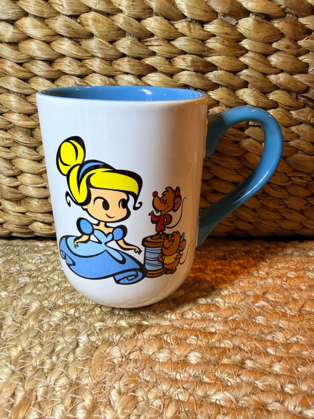 Disney Parks Comic Cinderella Jaq and Gus Mug